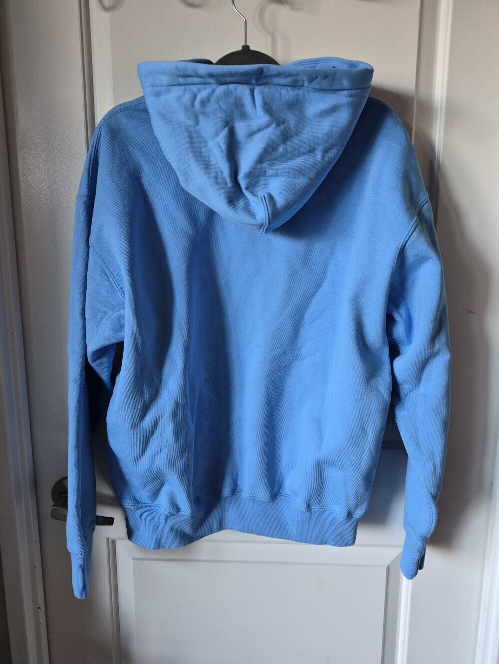 Nike Sky Blue Pullover Hoodie with White Drawcords Size Medium (Men) - Picture 2 of 4